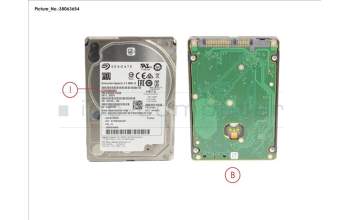 Fujitsu HD SATA 6G 2TB 7.2K 512N HOT PL 2.5\" BC pour Fujitsu Primergy GX2460 M1