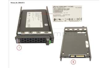 Fujitsu SSD SATA 6G 1.92TB MU SFF SLIM pour Fujitsu Primergy TX255 M5