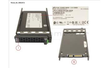 Fujitsu SSD SATA 6G 480GB MU SFF SLIM pour Fujitsu Primergy RX2530 M5