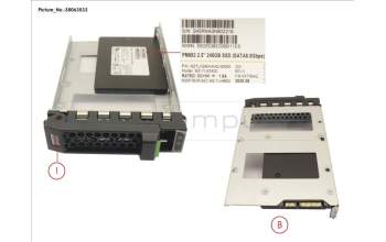 Fujitsu SSD SATA 6G RI 240GB IN LFF SLIM pour Fujitsu Primergy TX255 M5