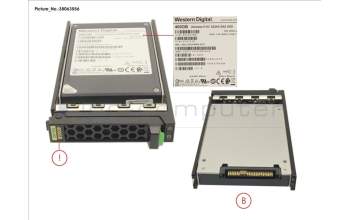 Fujitsu SSD SAS 12G 400GB MU 2.5\" HOT PL EP pour Fujitsu Primergy TX255 M5