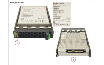 Fujitsu SSD SAS 12G 800GB MU 2.5\" HOT PL EP pour Fujitsu Primergy TX255 M5
