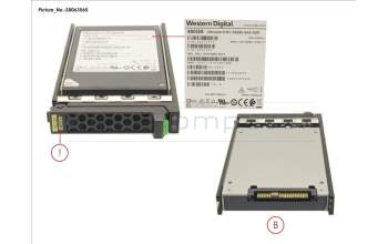 Fujitsu SSD SAS 12G 480GB RI 2.5\" HOT PL EP pour Fujitsu Primergy RX2530 M5
