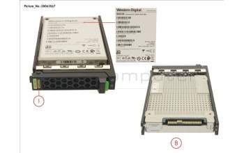 Fujitsu SSD SAS 12G 960GB RI 2.5\" HOT PL EP pour Fujitsu Primergy TX255 M5