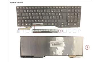 Fujitsu S26391-F2132-B222 KEYBOARD FRANCE (BLACK)