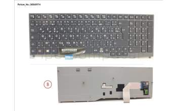 Fujitsu S26391-F2250-L261 KEYBOARD BLACK W/O TS ARABIC/FRANCE