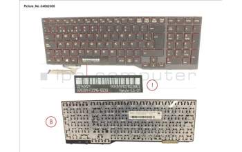 Fujitsu S26391-F2316-B230 KEYBOARD BLACK W/O TS SPAIN