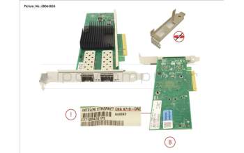 Fujitsu PLAN EP X710-DA2 2X10GB SFP+ pour Fujitsu Primergy RX2530 M5