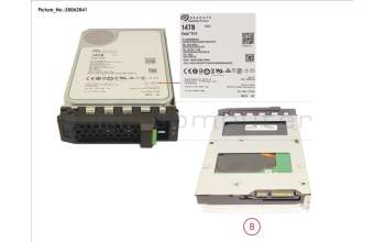 Fujitsu HD SATA 6G 14TB 7.2K 512E HOT PL 3.5\' BC pour Fujitsu Primergy TX1330 M4