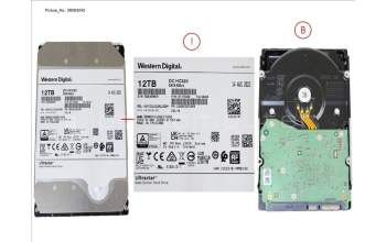 Fujitsu HD SATA 6G 12TB 7.2K 512E N H-P 3.5\' BC pour Fujitsu Primergy TX1330 M3