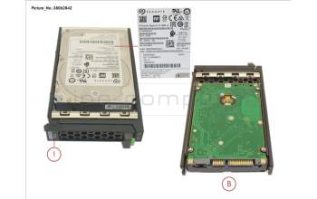 Fujitsu HD SATA 6G 1TB 7.2K 512E HOT PL 2.5\' BC pour Fujitsu Primergy RX2540 M5