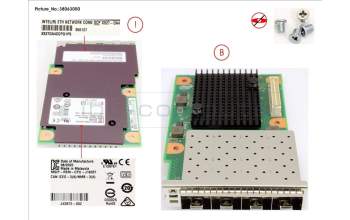 Fujitsu PLAN EM 4X 10GB SFP+ OCP INTERFACE pour Fujitsu Primergy RX4770 M4