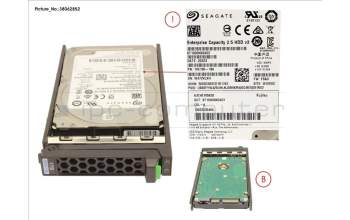 Fujitsu HD SATA 6G 1TB 7.2K 512N HOT PL 2.5\' BC pour Fujitsu Primergy RX2530 M4