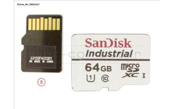 Fujitsu MICROSD 64GB SPARE pour Fujitsu Primergy RX2540 M5