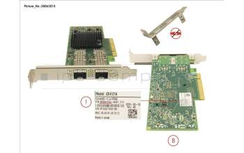 Fujitsu PLAN EP MCX4-LX 25GB 2P SFP28 LP, FH pour Fujitsu Primergy RX4770 M6
