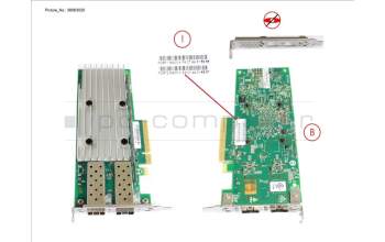 Fujitsu PLAN EP QL41212 25GB 2P SFP28 LP, FH pour Fujitsu PrimeQuest 3800B