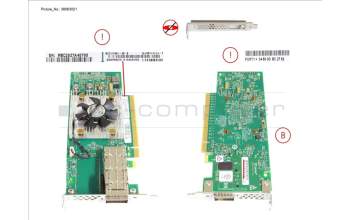 Fujitsu PLAN EP QL45611 100GB 1P QSFP28 LP, FH pour Fujitsu PrimeQuest 3800E2