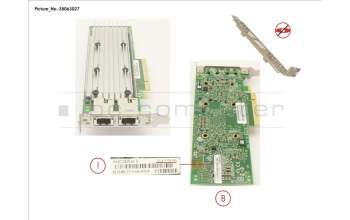 Fujitsu PLAN EP QL41112 2X 10GBASE-T. LP,FH pour Fujitsu Primergy RX2540 M4