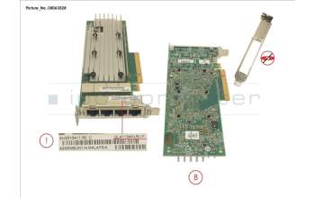 Fujitsu PLAN EP QL41134 4X 10GBASE-T. LP,FH pour Fujitsu Primergy RX2540 M4