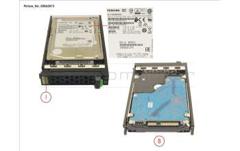 Fujitsu HD SAS 12G 300GB 15K HOT PL 2.5\' EP pour Fujitsu Primergy RX2540 M5