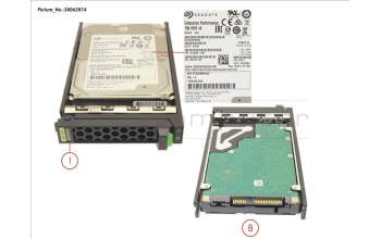 Fujitsu HD SAS 12G 600GB 15K HOT PL 2.5\' EP pour Fujitsu Primergy CX2570 M5