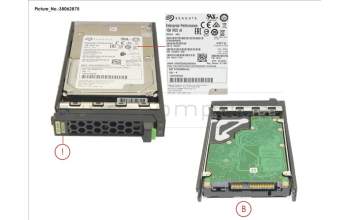 Fujitsu HD SAS 12G 900GB 15K HOT PL 2.5\' EP pour Fujitsu Primergy RX1330 M3