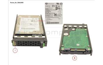 Fujitsu HD SAS 12G 1.2TB 10K 512E HOT PL 2.5\' EP pour Fujitsu Primergy RX1330 M3