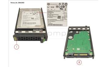 Fujitsu HD SAS 12G 2.4TB 10K 512E HOT PL 2.5\' EP pour Fujitsu Primergy TX1330 M3