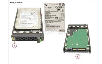 Fujitsu HD SAS 12G 1.2TB 10K 512N HOT PL 2.5\' EP pour Fujitsu Primergy BX2560 M2