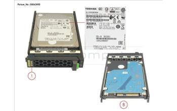 Fujitsu HD SAS 12G 900GB 10K 512N HOT PL 2.5\' EP pour Fujitsu Primergy CX2570 M5