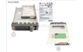Fujitsu HD SAS 12G 600GB 10K 512N HOT PL 3.5\' EP pour Fujitsu Primergy RX2520 M1