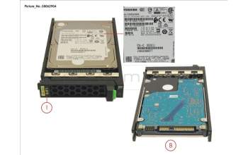 Fujitsu HD SAS 12G 1.8TB 10K 512E SED H-PL 2.5\' pour Fujitsu Primergy TX2550 M4