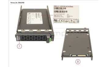 Fujitsu SSD SATA 6G 1.92TB MIXED-USE 2.5\' H-P EP pour Fujitsu Primergy TX255 M5