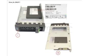 Fujitsu SSD SATA 6G 1.92TB MIXED-USE 3.5\' H-P EP pour Fujitsu Primergy RX1330 M2