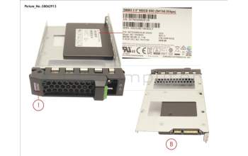 Fujitsu SSD SATA 6G 960GB MIXED-USE 3.5\' H-P EP pour Fujitsu Primergy TX2550 M4