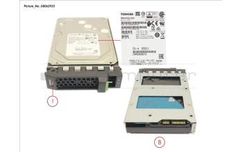 Fujitsu HD SATA 6G 1TB 7.2K HOT PL 3.5\' BC pour Fujitsu Primergy RX1330 M4