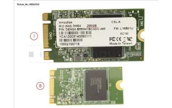 Fujitsu SSD SATA 6G 256GB M.2 N H-P pour Fujitsu Primergy RX2530 M5