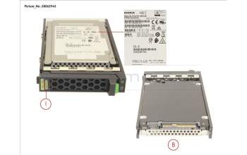 Fujitsu SSD SAS 12G 400GB WRITE-INT. 2.5\' H-P EP pour Fujitsu Primergy RX2530 M5