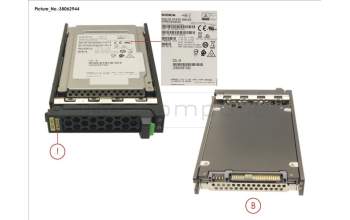Fujitsu SSD SAS 12G 800GB WRITE-INT. 2.5\' H-P EP pour Fujitsu Primergy RX2530 M5