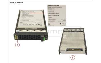 Fujitsu SSD SAS 12G 800GB MIXED-USE 2.5\' H-P EP pour Fujitsu Primergy CX2550 M2