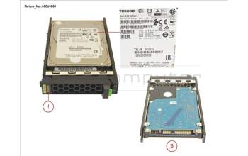 Fujitsu HD SAS 12G 600GB 10K 512N HOT PL 2.5\' EP pour Fujitsu Primergy CX2550 M2