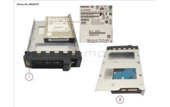 Fujitsu HD SAS 12G 300GB 15K HOT PL 3.5\' EP pour Fujitsu Primergy RX2540 M5
