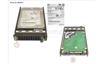 Fujitsu HD SAS 12G 600GB 15K HOT PL 2.5\' EP pour Fujitsu Primergy RX4770 M6