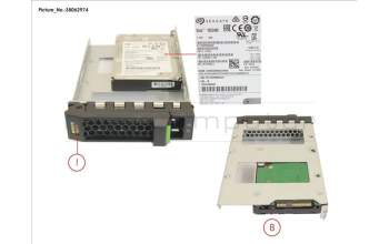 Fujitsu HD SAS 12G 1.2TB 10K 512N HOT PL 3.5\' EP pour Fujitsu Primergy RX2540 M5