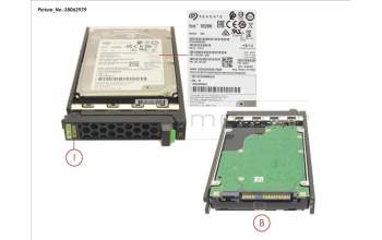 Fujitsu HD SAS 12G 600GB 10K 512N HOT PL 2.5\' EP pour Fujitsu Primergy RX4770 M6