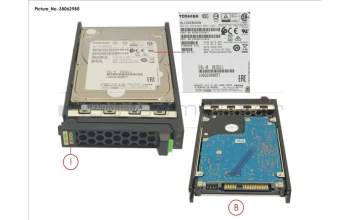 Fujitsu HD SAS 12G 900GB 10K 512N HOT PL 2.5\' EP pour Fujitsu Primergy RX2540 M5
