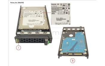 Fujitsu HD SAS 12G 1.8TB 10K 512E HOT PL 2.5\' EP pour Fujitsu Primergy RX1330 M4