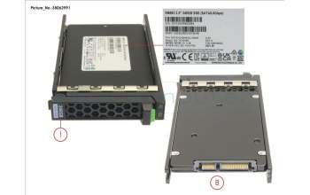 Fujitsu SSD SATA 6G 240GB MIXED-USE 2.5\' H-P EP pour Fujitsu Primergy RX4770 M6