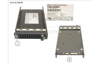 Fujitsu SSD SATA 6G 480GB MIXED-USE 2.5\' H-P EP pour Fujitsu Primergy RX2540 M4