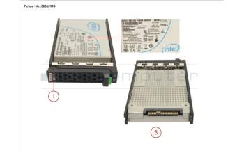 Fujitsu SSD PCIE3 1.6TB MIXED-USE 2.5\' H-P EP pour Fujitsu Primergy RX2530 M4
